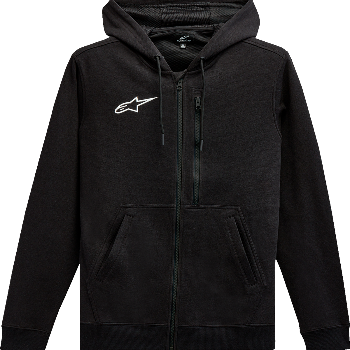 ALPINESTARS Asymmetrical Zip-up Hoodie - Black - XL 12135103010XL