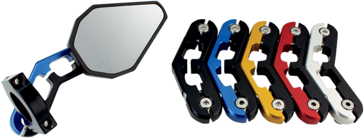 Espejo retrovisor de extremo de manillar D-Axis DRIVEN RACING - Azul DXM-BL