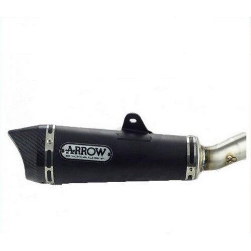 Silenciador Arrow Hondacb125f'15/16 Homol.X-Kone Nichrom con tapa de carbono y tubo de conexión de acero para colector y tubo de conexión Arrow 51514xkn