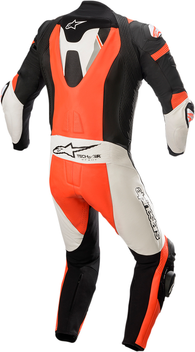 Traje de una pieza ALPINESTARS Missile Ignition v2 - Negro/Blanco/Rojo Fluorescente - Talla 44 EE. UU. / 54 UE 3150222-1231-54