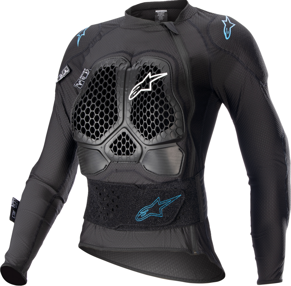 Chaqueta de protección ALPINESTARS Stella Bionic Action V2 para mujer - Negro/Crema - Talla pequeña 6516823-1079-S