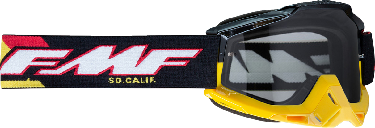Gafas FMF PowerBomb - Speedway - Negro/Amarillo/Rojo/Blanco - Transparente F-50036-00013 2601-3307
