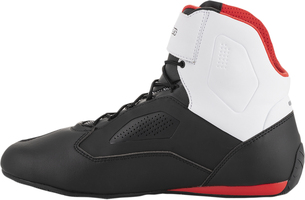 Zapatillas ALPINESTARS Faster-3 Rideknit® - Negro/Blanco/Rojo - Talla 9 de EE. UU. 2510319123-9