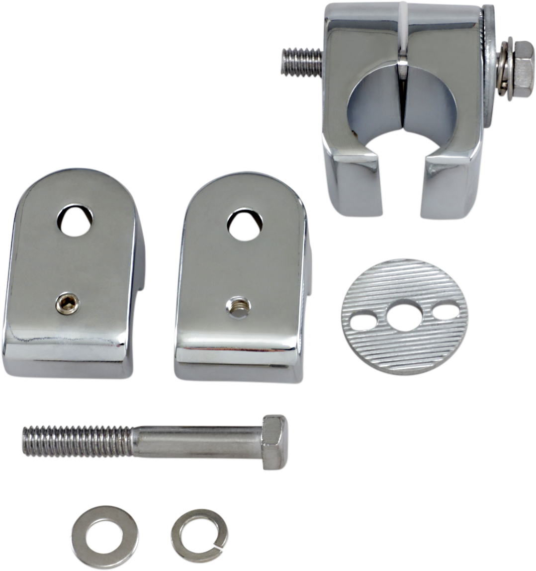 Abrazaderas universales para protección de motor DRAG SPECIALTIES - Cromadas - 1" 720218-SC2