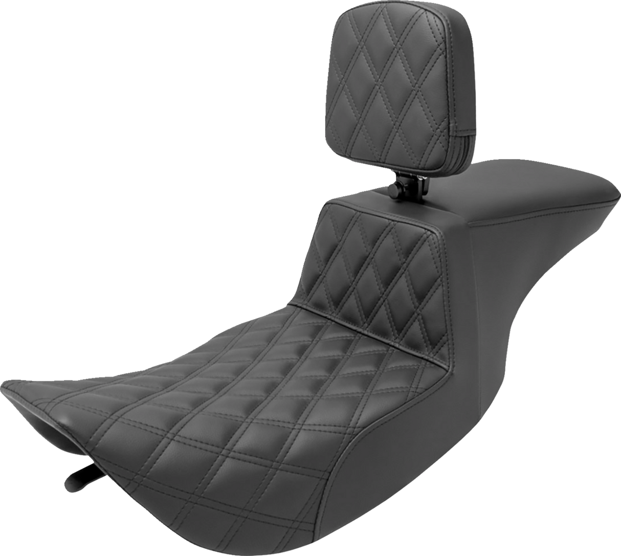 Asiento SADDLEMEN Tour Step Up - Respaldo del conductor - Costura de celosía delantera - FLHR/FLHX '97-'07 897-06-192BR