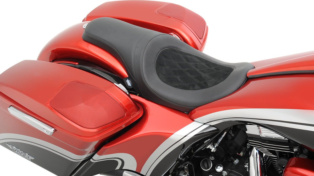Asiento Predator de DRAG SPECIALTIES - Diamante - Tanque de gasolina Yaffe Razor - '10-'22 FL PARA TANQUE TRASERO YAFFE RAZOR 0801-0975