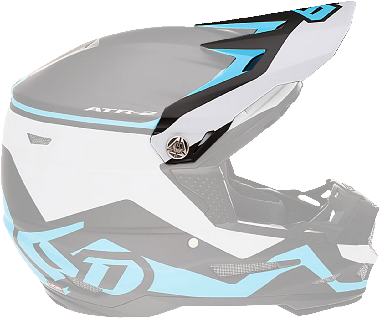 Visera 6D ATR-2Y - Unidad - Cian 72-4130