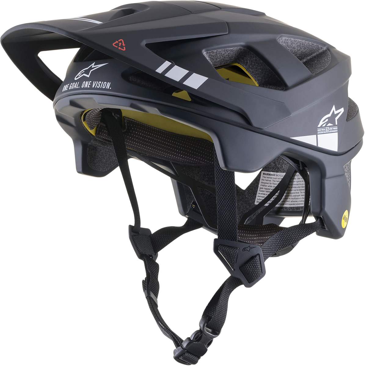 Casco de bicicleta ALPINESTARS Vector Tech - Negro/Gris claro mate - MIPS® - Mediano 8700421-1092-MD