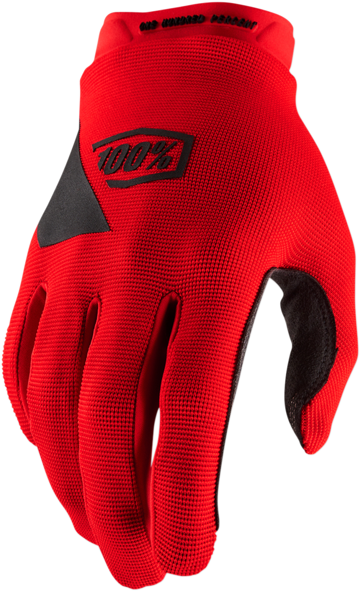 Guantes Ridecamp 100% Youth - Rojos - Pequeños 10012-00004