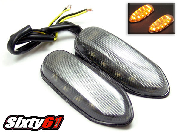 Suzuki GSXR 600 750 (2006-2026) / GSXR 1000 (2005-2016) Mirror Block Off Turn Signals-Smoke