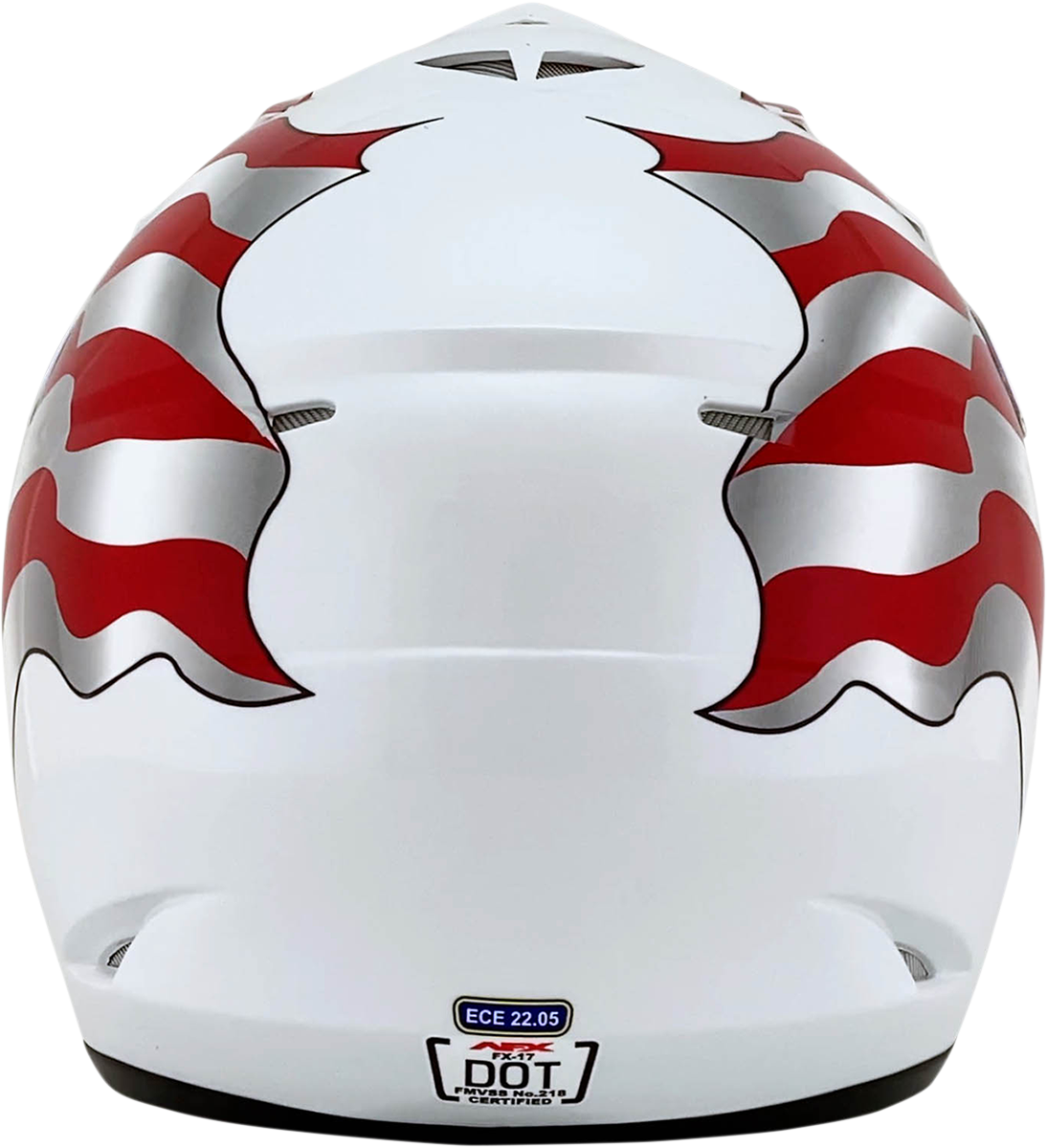 Casco de moto AFX FX-17 - Bandera - Blanco - XL 0110-2378