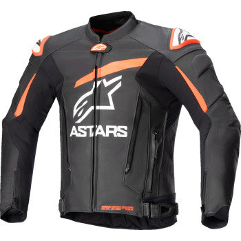 ALPINESTARS GP Plus R v4 Leather Jacket - Black/Fluo Red/White - US 46 / EU 56 3100524-1321-56