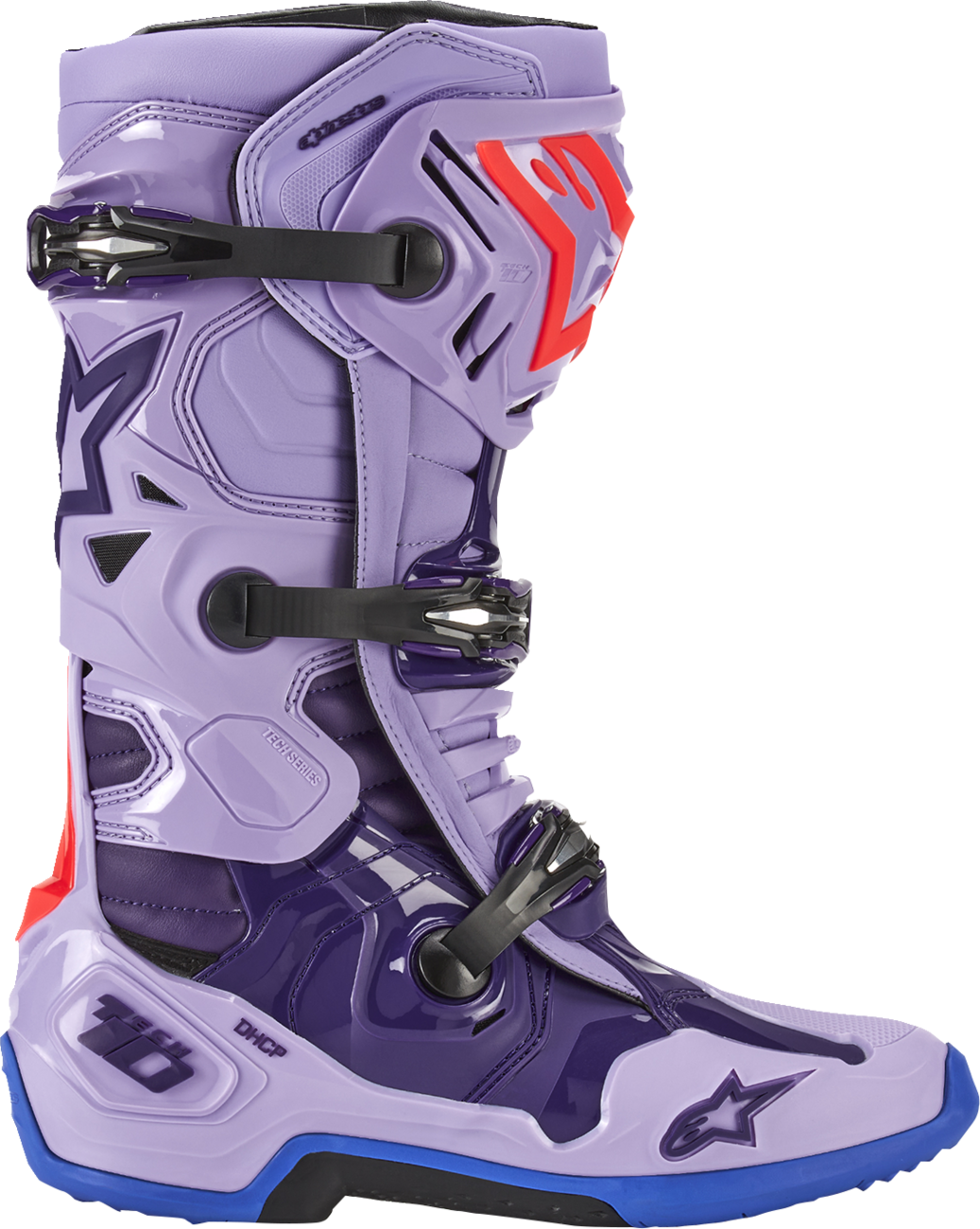 Botas ALPINESTARS Tech 10 - Morado láser - Talla 11 de EE. UU. 2010020-398-11