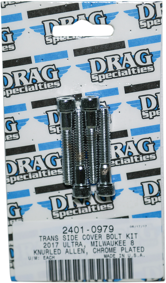 Kit de pernos moleteados laterales de transmisión DRAG SPECIALTIES - Cromado - M8 MK782