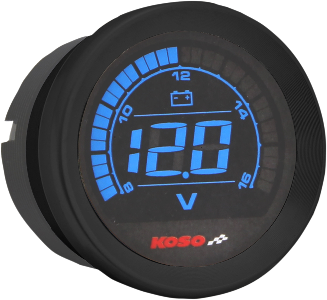Voltímetro KOSO NORTH AMERICA de 2" - Negro BA050310