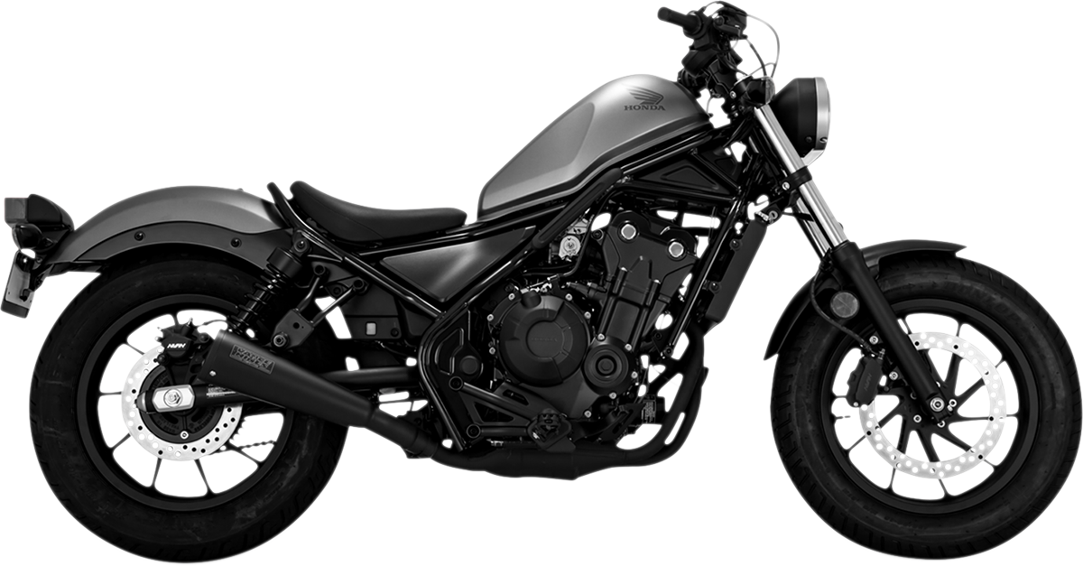 Escape Vance & Hines para Honda Rebel 500 2017-2026, silenciador deslizante negro Upsweep 48421