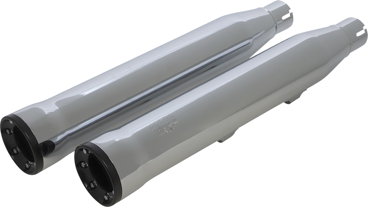 COBRA 3" RPT Chrome Mufflers for Harley-Davidson 1200 Iron /Roadster /Forty-Eight /883 SuperLow /Seventy-Two 6081