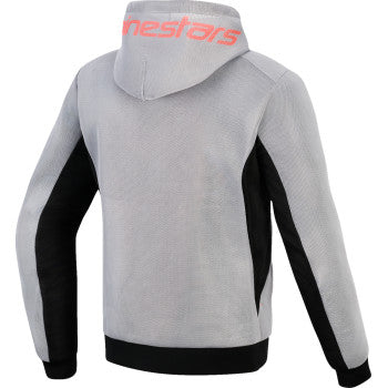 ALPINESTARS Chrome Super Airflow Hoodie - Black/Mid Gray/Red Fluo - 4XL 4200226-1196-4XL