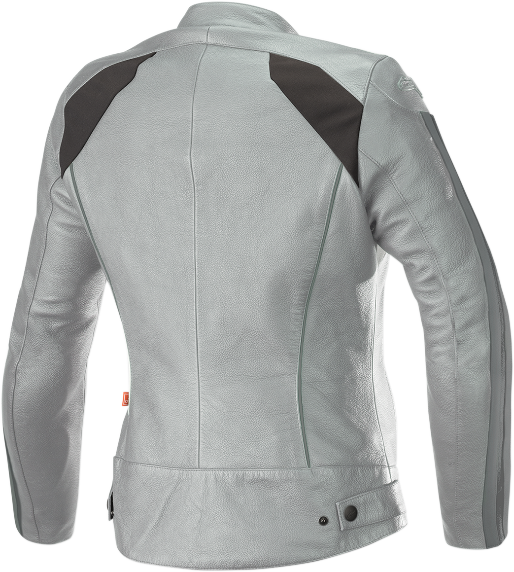 Chaqueta Stella Dyno v2 para mujer de ALPINESTARS - Gris/Aqua - Talla EE. UU. 2 / Talla UE 38 3112518-904-38