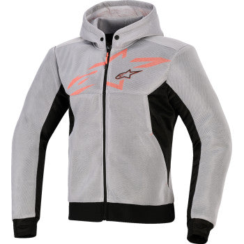 ALPINESTARS Chrome Super Airflow Hoodie - Black/Mid Gray/Red Fluo - 4XL 4200226-1196-4XL