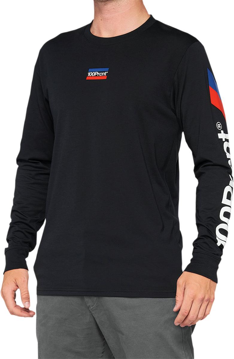 Camiseta técnica 100% Aster - Manga larga - Negra - Talla M 35029-001-11