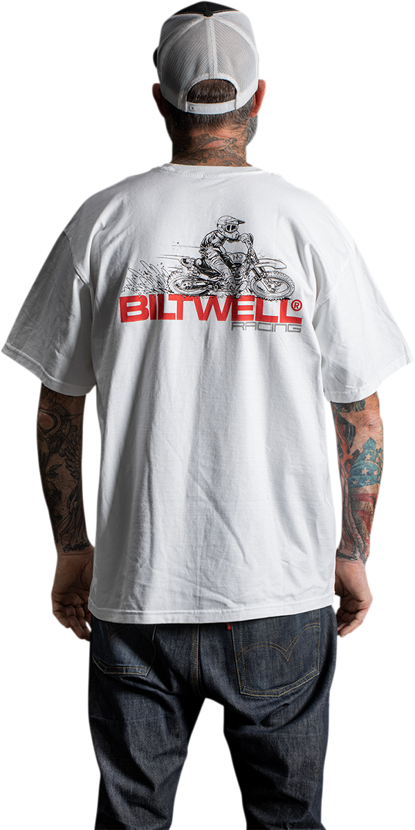 Camiseta de repuestos BILTWELL - Blanca - Mediana 8101-054-003