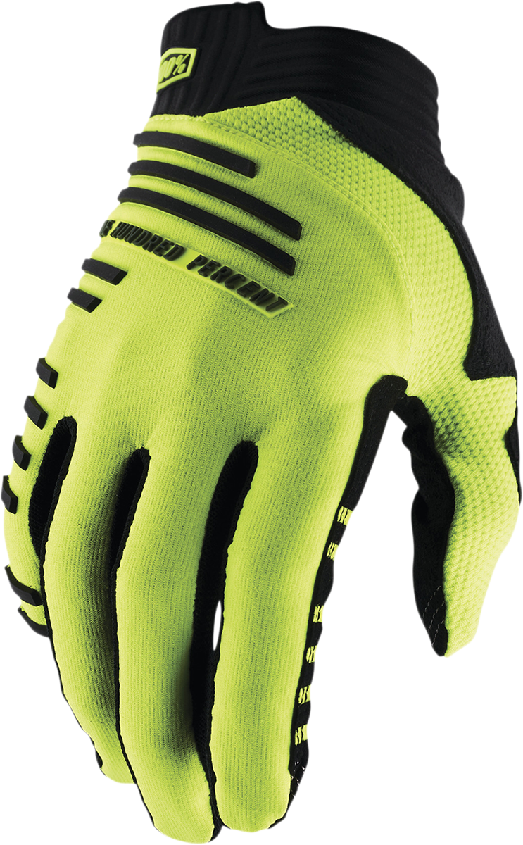Guantes 100% R-Core - Amarillo fluorescente - Pequeños 10027-00010