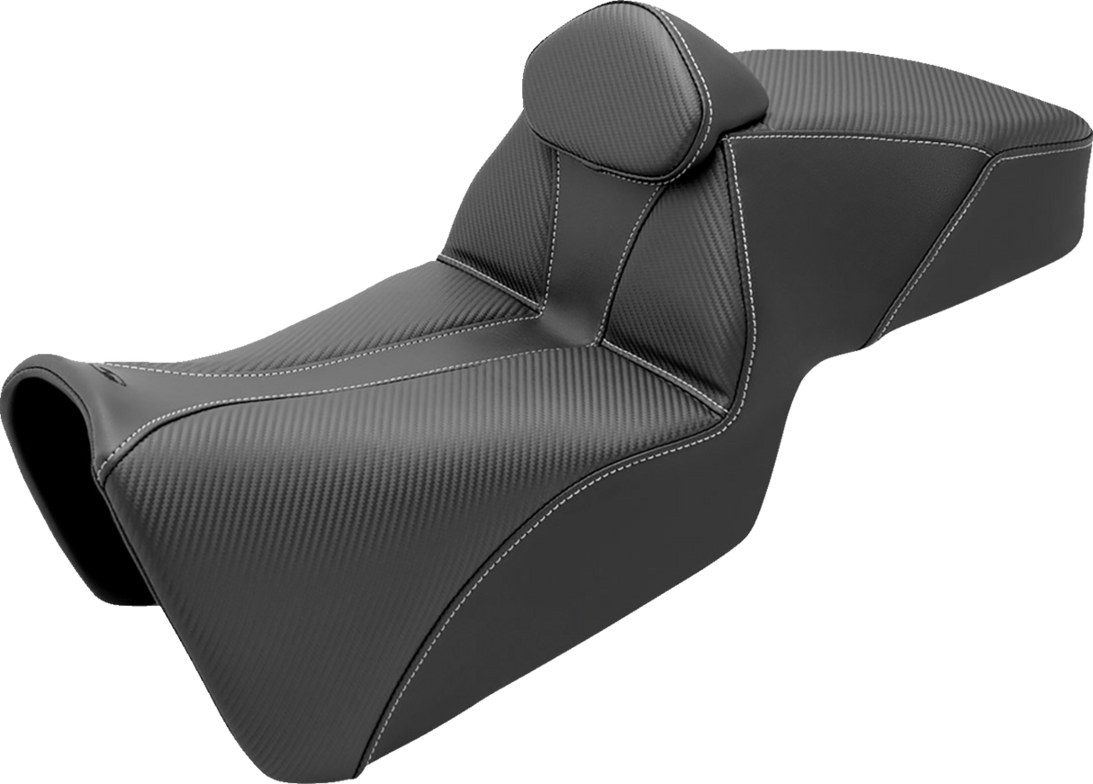 Asiento SADDLEMEN Adventure Tour - con respaldo - Negro - Pan Am '21-'22 821-34-200BR
