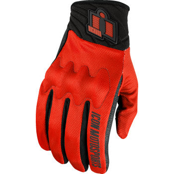 Guantes ICON Anthem3™ - Rojos - Medianos 3301-4870