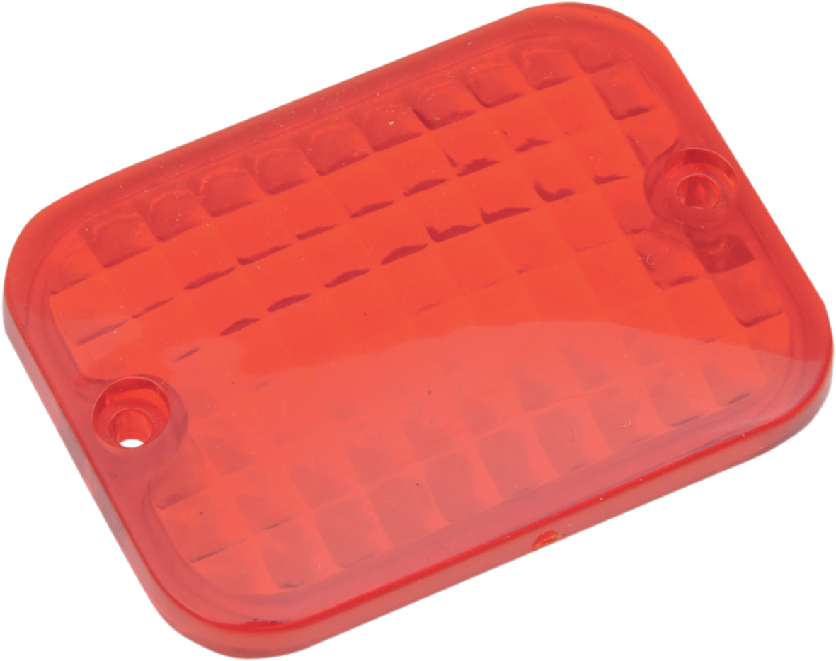 Lente rectangular de repuesto DRAG SPECIALTIES - Rojo 165176
