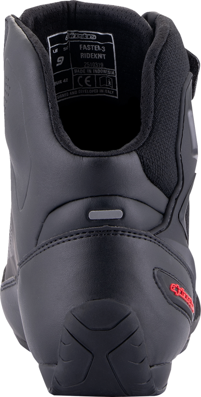 Zapatillas ALPINESTARS Faster-3 Rideknit® - Negro/Gris/Rojo - Talla 12 de EE. UU. 2510319-1993-12