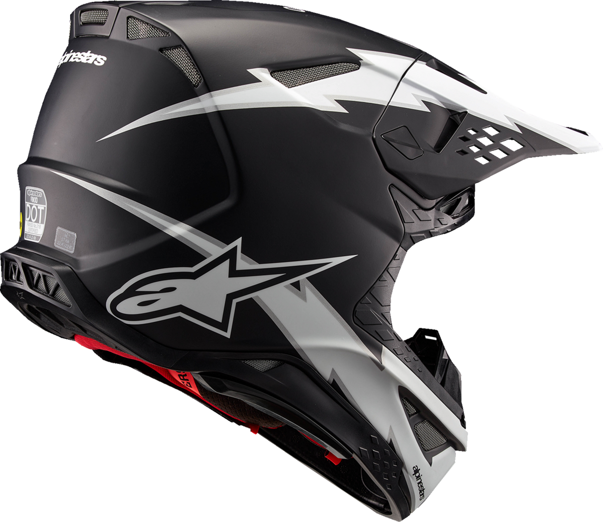 ALPINESTARS Supertech M10 Motorcycle Helmet - Ampress - MIPS® - Matte Black/White - XL 8300823-1121-XL