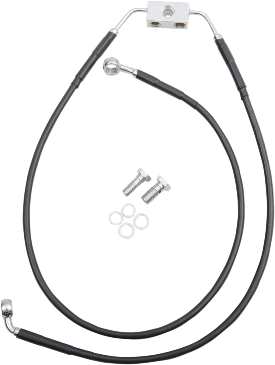 Línea de freno DRAG SPECIALTIES - Delantera - Negra - +6" - FXDB '12-'17 612135-6BLK