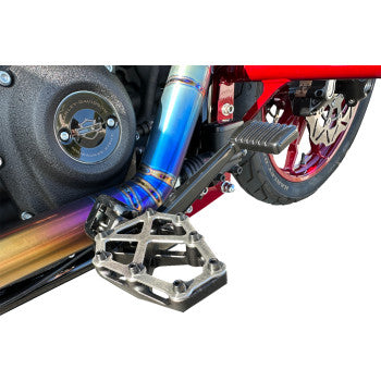 Estriberas KODLIN USA NXL - Negras con cubierta de acero inoxidable K73255