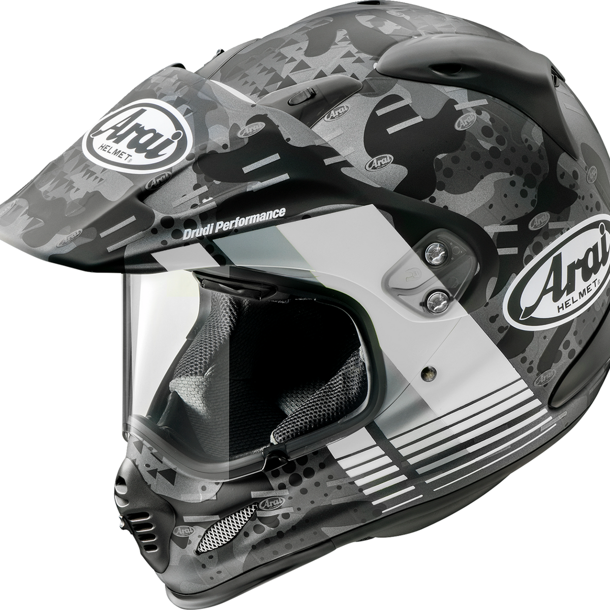 aral white motorcycle helmet ARAI XD-4 Helmet - Cover - White Frost