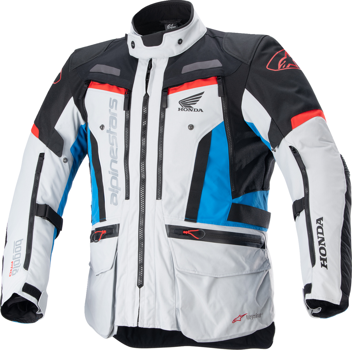 Chaqueta ALPINESTARS Honda Bogotà Pro Drystar® - Gris/Negro/Rojo/Azul - Grande 3206723-9173-L
