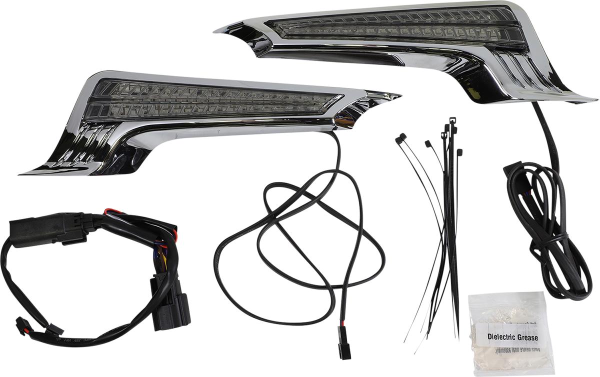 Luces LED para panel de relleno CIRO - Cromadas - Rojas 40045