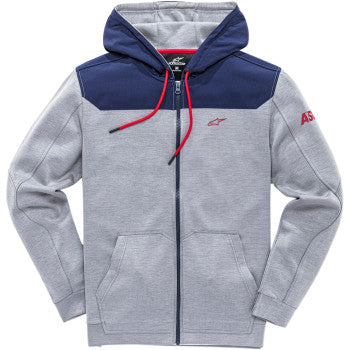 ALPINESTARS Venom Zip Hoodie - Gray/Navy - Medium 101953100-1171M
