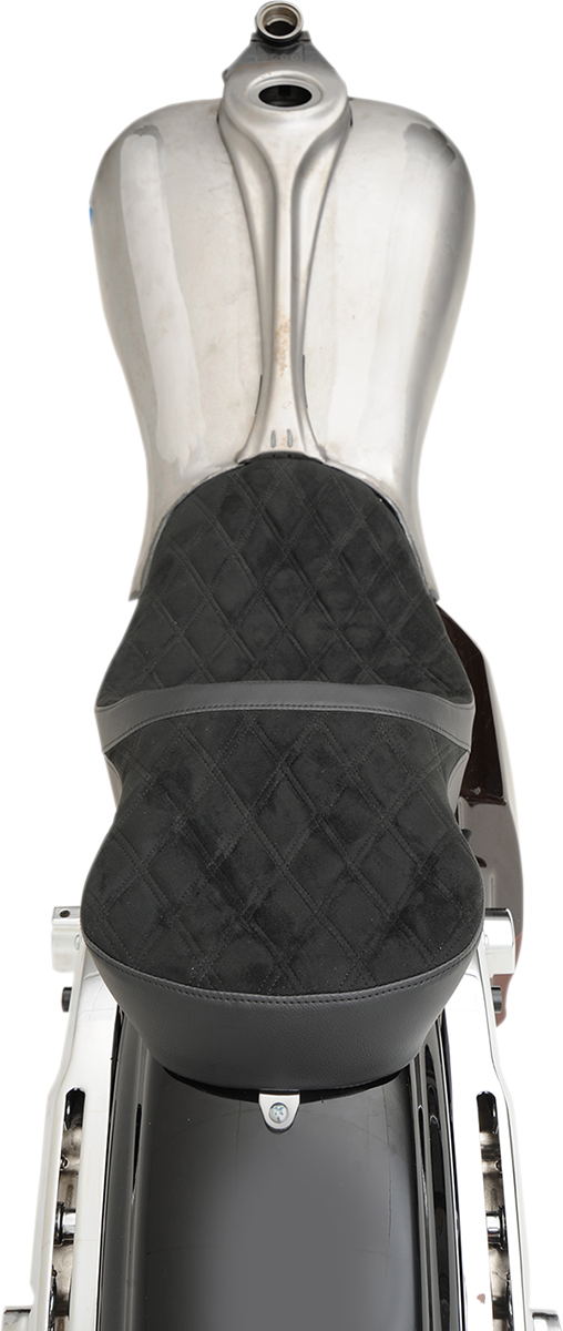 Asiento de turismo bajo DRAG SPECIALTIES - Diamond - Tanques con alas Ness - FL '08-'22 0801-1078