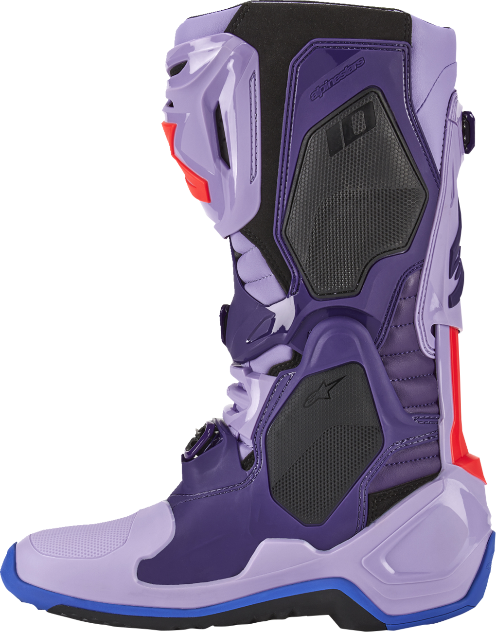 Botas ALPINESTARS Tech 10 - Morado láser - Talla 11 de EE. UU. 2010020-398-11