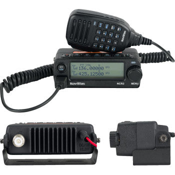 Kit de intercomunicador/radio y auriculares NAVATLAS - Biplaza - Negro NIRBHBK2