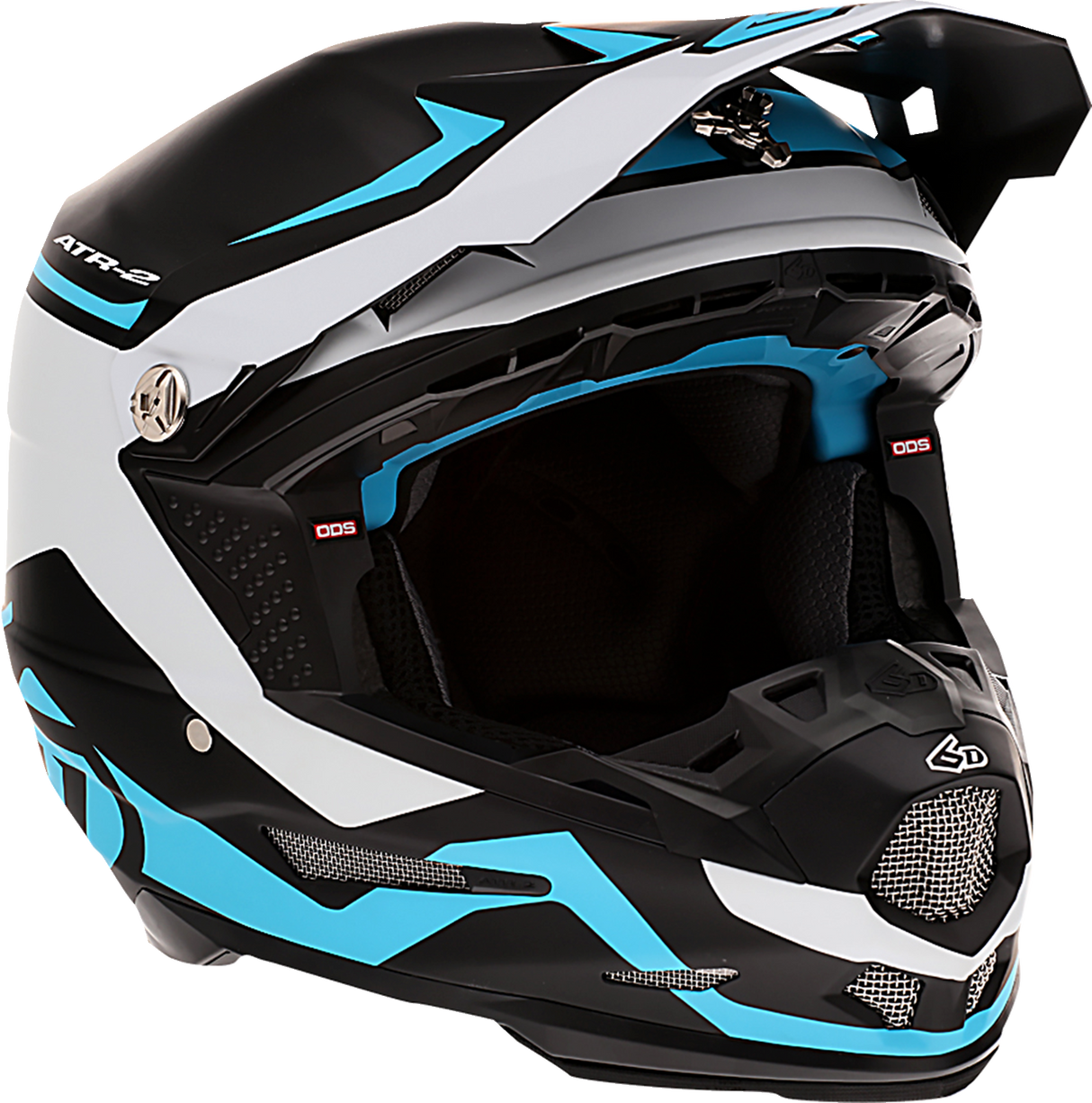 Casco de motocicleta 6D ATR-2 - Drive - Cian - Mediano 12-2726