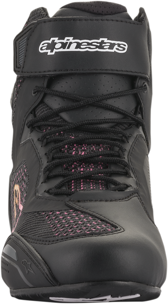 Zapatillas ALPINESTARS Stella Faster-3 Rideknit para mujer - Negro/Amarillo/Rosa - Talla 5.5 (EE. UU.) 251052014396
