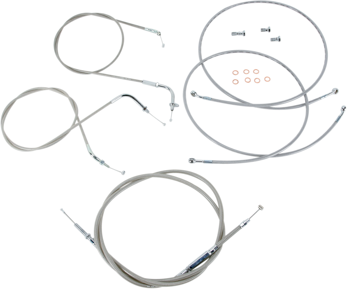 Kit de línea de cable BARON - 18" - 20" - XVS1300 - Acero inoxidable BA-801300KT-18