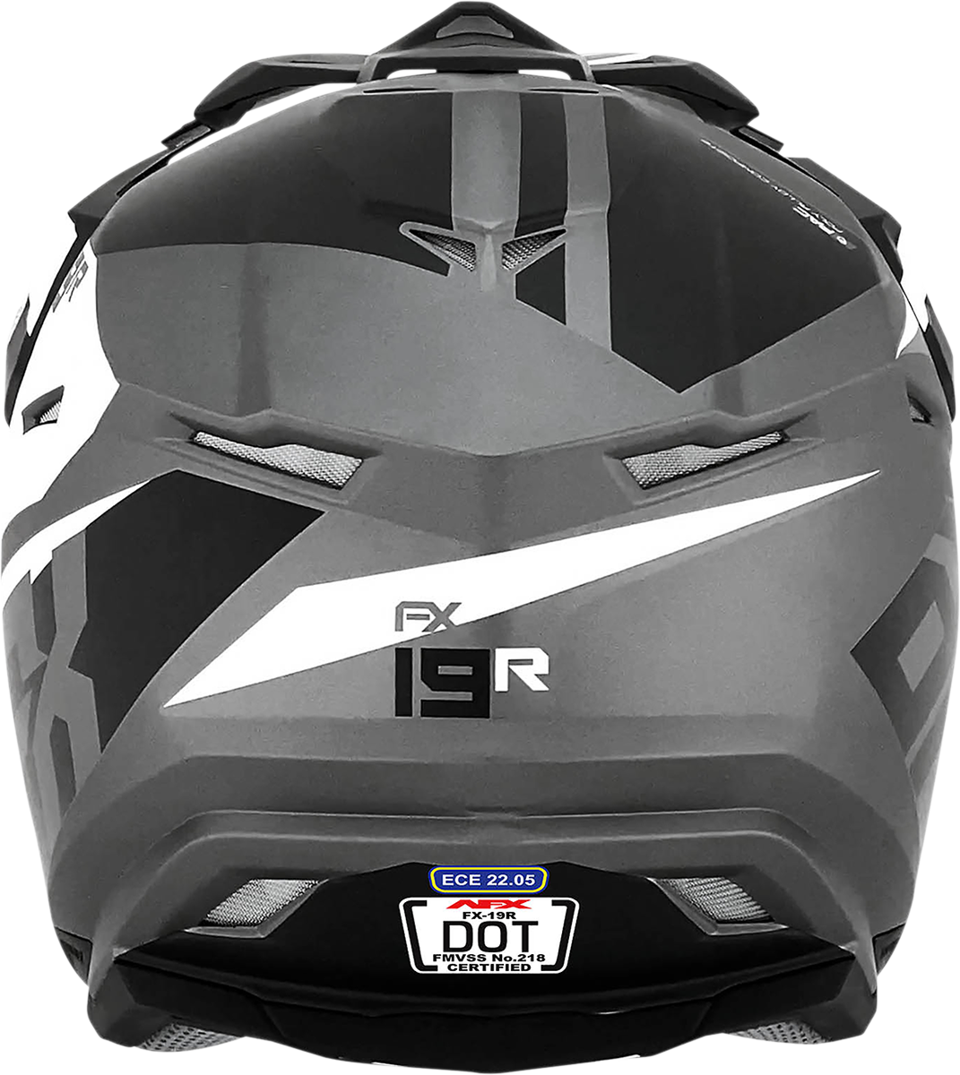 Casco de moto AFX FX-19R - Racing - Gris escarcha - Pequeño 0110-7073