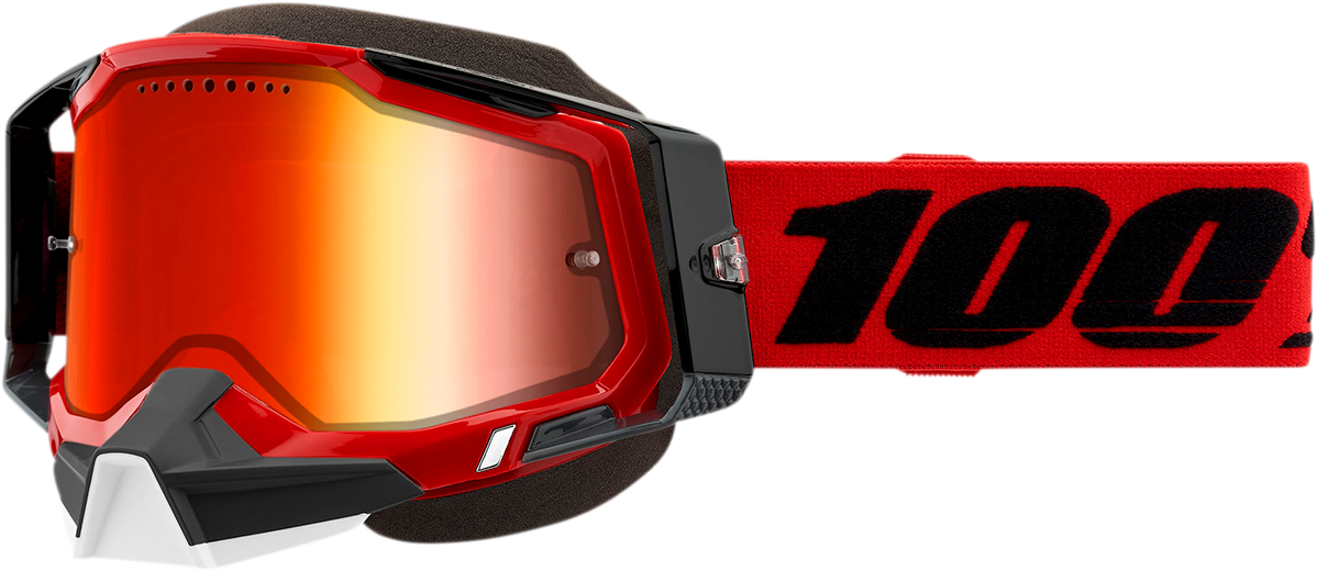 Gafas de nieve 100% Racecraft 2 - Rojas - Espejo rojo 50012-00003