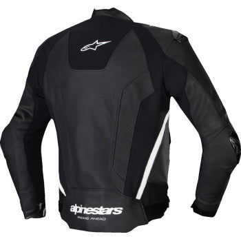 Chaqueta de cuero ALPINESTARS Missile v3 - Negro/Blanco - Talla 38 EE. UU. / 48 UE 3100125-12-48