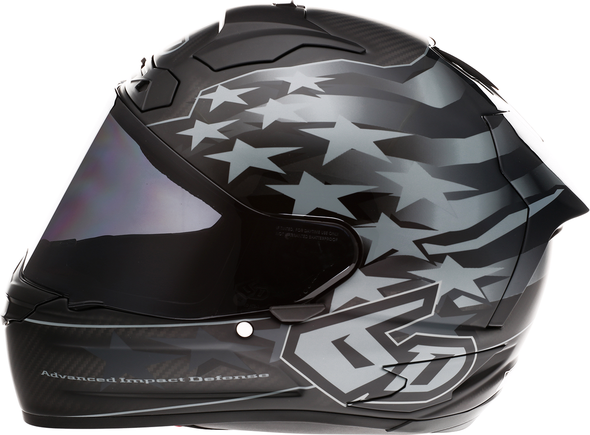 Casco de motocicleta 6D ATS-1R - Patriot - Negro - Talla L 30-0607