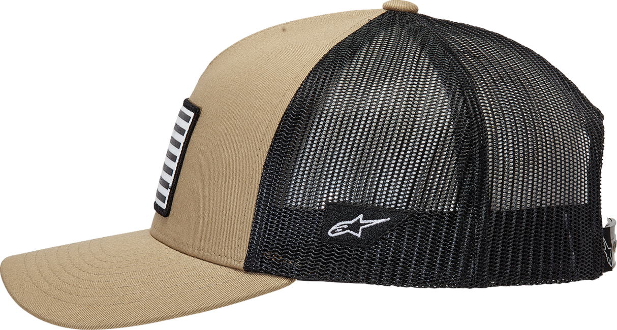 Gorra Snapback con bandera de ALPINESTARS - Arena/Negro - Talla única 1211810132310OS