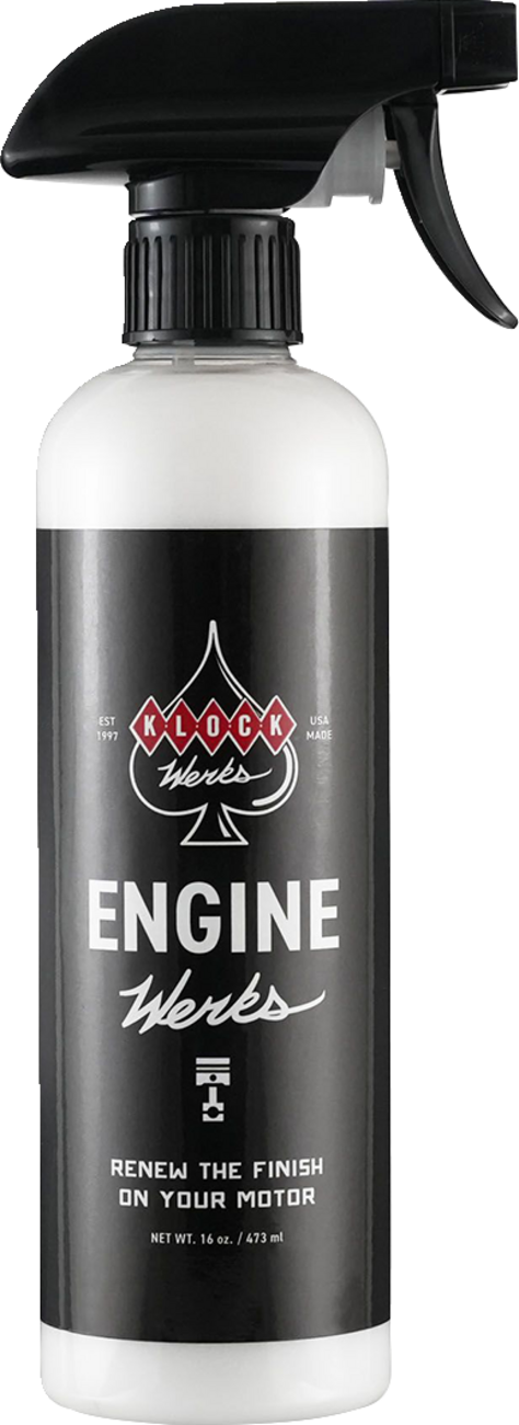 Limpiador de motores KLOCK WERKS - 16 onzas líquidas estadounidenses KWK-ENGINE-16-S